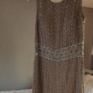 nude homecoming dress